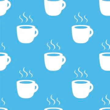 Coffee seamless pattern Illustrazione stock