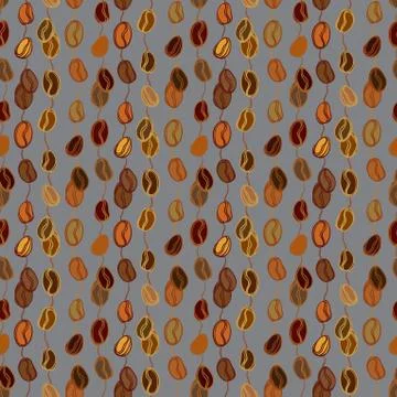 Coffee seamless  pattern Stock Illustration
