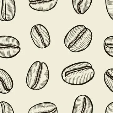 Coffee - seamless pattern Illustrazione stock