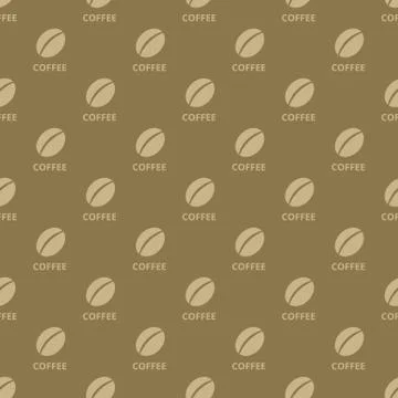 Coffee seamless pattern Stock Illustration