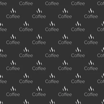 Coffee seamless pattern Stock Illustration