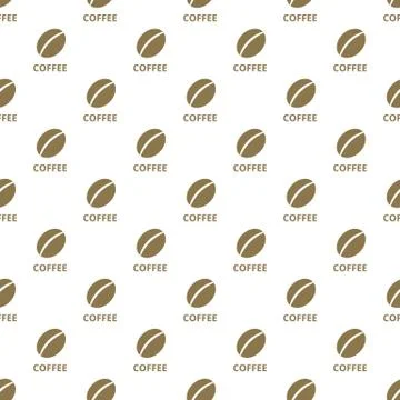 Coffee seamless pattern Stock Illustration