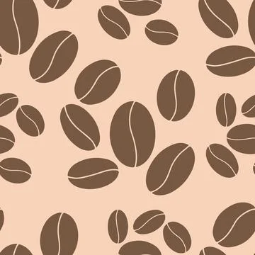 Coffee Seamless Pattern Stock Illustration