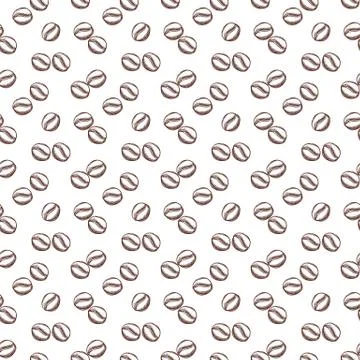 Coffee seamless pattern. Vector background. Stock Illustration