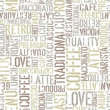 Coffee seamless pattern, vector. eps8 イラスト素材