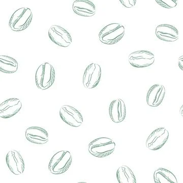 Coffee Seamless Pattern. Vector Illustration. Stock Illustration