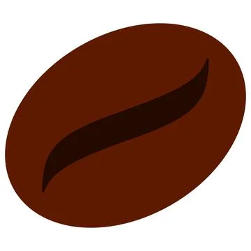 Coffee Seed Vector Icon Flat Illustration Stock Illustration