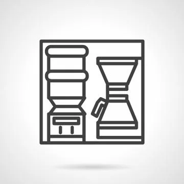 Coffee self-service vector icon Stockillustratie