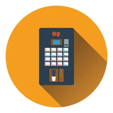 Coffee selling machine icon Stock Illustration