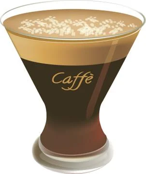 Coffee served cold shakerato Stock-Illustration
