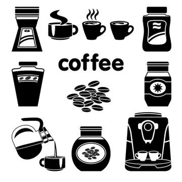 Coffee set Stock Illustration