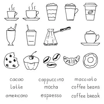 Coffee set Stock Illustration