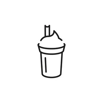 Coffee Shake Icon Illustrazione stock