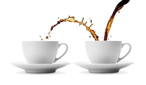 Coffee sharing Stock Photos