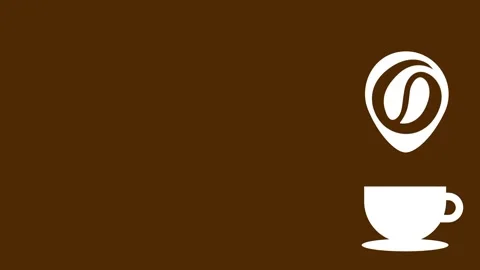 Coffee Shop Banner Template Stock Footage 343509674