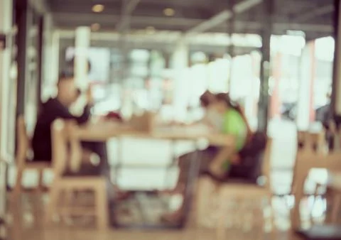 Coffee Shop Blurred background Stock Photos