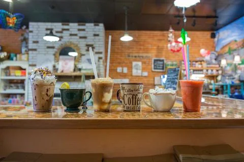 Coffee Shop Drinks Stock Photos