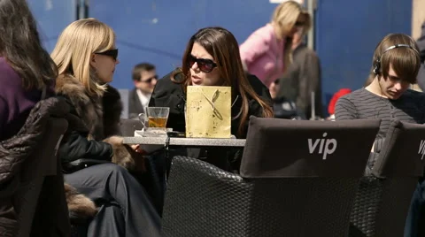 At the coffee shop Video stock 1847791