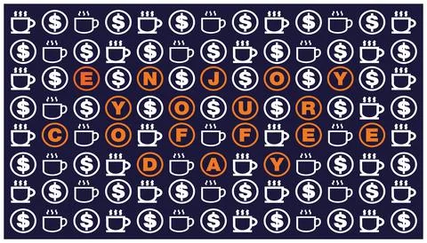 Coffee shop icons set. Vector illustration of coffee shop symbols Stockillustratie