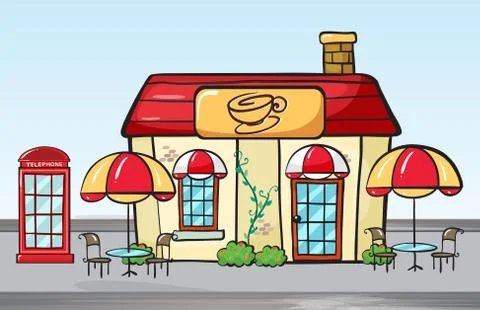 Coffee shop Stock Illustration