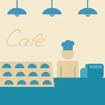 Coffee shop Stock Illustration