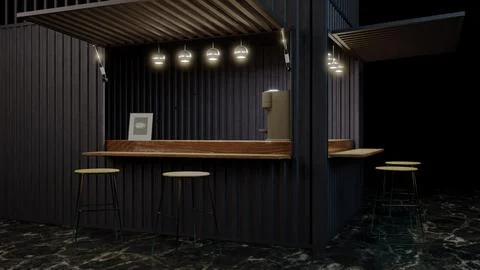 Coffee shop Illustrazione stock