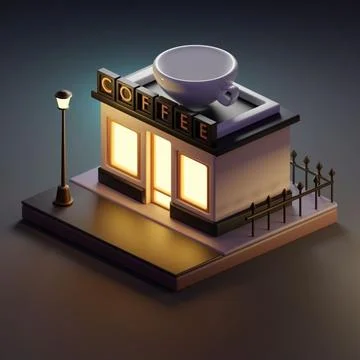 Coffee shop Stock Illustration