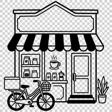 Coffee shop Stock-Illustration