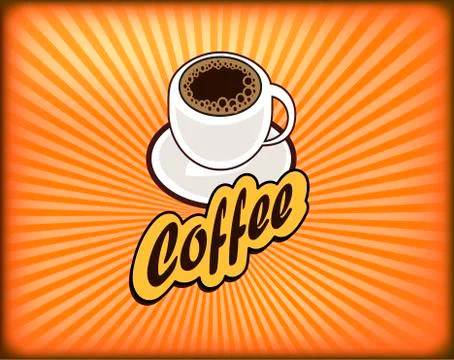 Coffee shop illustration design elements vintage vector 库存插图