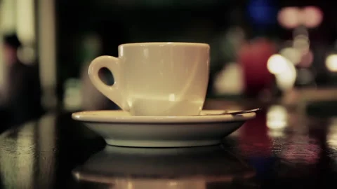 Coffee Shop Interior with bokeh Stock Footage 241573385