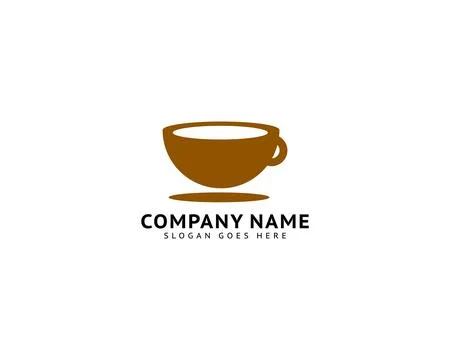 Coffee Shop Logo Icon Template Design Vector Illustration Stock Illustration