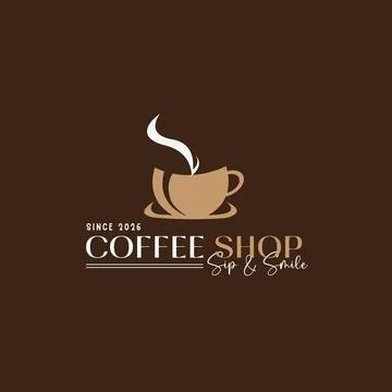 Coffee Shop Logo Stock Illustration