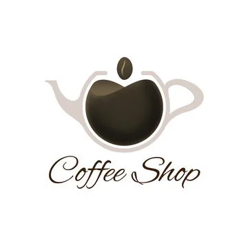 Coffee shop logo template Stock Illustration