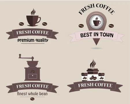 Coffee Shop Logo Vector Stock Illustration