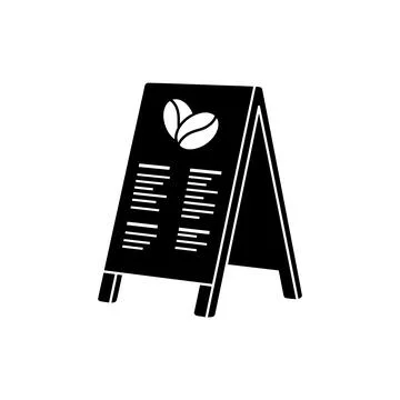Coffee Shop Menu List Icon Stock Illustration