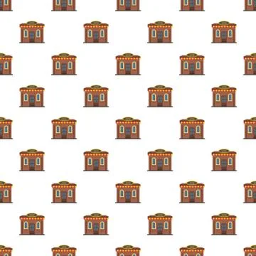 Coffee shop pattern seamless vector Stock Illustration