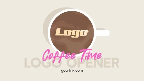 Coffee Shop Quick Logo Opener for After Effects 스톡 After Effects