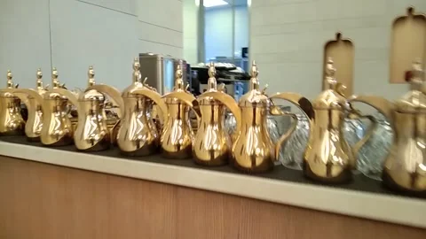 The coffee shop in the restaurant Video stock 221171446