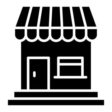 Coffee Shop Vector Icon Design Illustration Stock Illustration