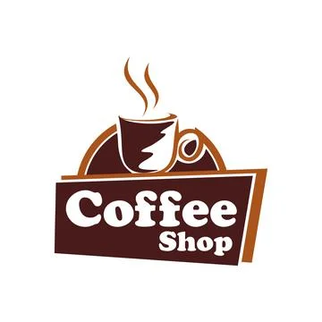 Coffee Shop Vector Logo Template Stock Illustration