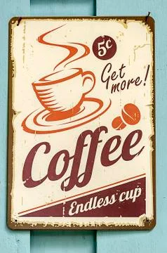 Coffee sign Stock Photos