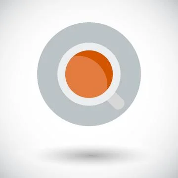 Coffee single icon Stock Illustration