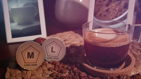 Coffee Slideshow Promo 스톡 After Effects