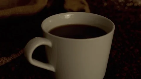 Coffee in slow motion Stock Footage