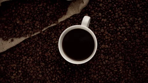 Coffee in slow motion Stock Footage 76100825