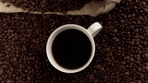 Coffee in slow motion Stock Footage 76100843