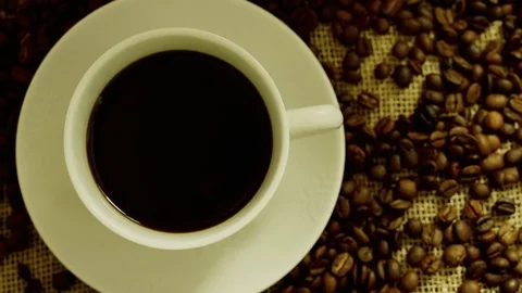 Coffee in slow motion Stock Footage 76249196