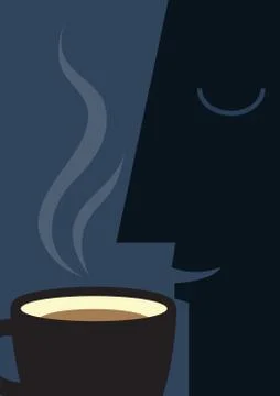 Coffee Smell Stock Illustration