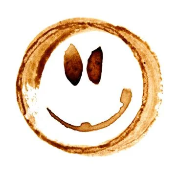 Coffee smile face Foto stock