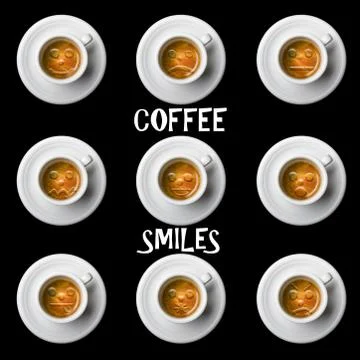 Coffee smiles Stock Photos